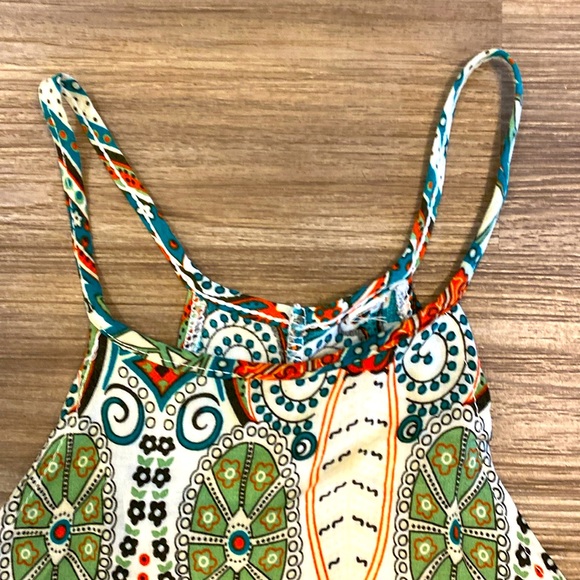 SLEEVELESS BOHEMIAN MINI DRESS - Picture 6 of 6